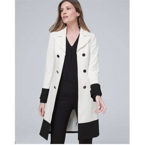 White House Black Market Colorblock Coat Jacket WHBM SMALL